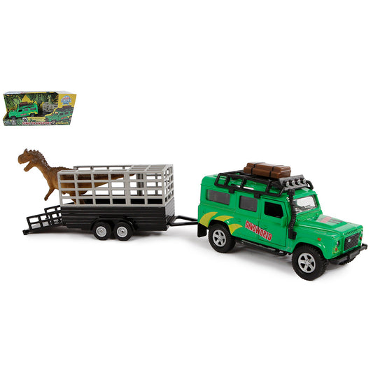 LAND ROVER AVEC DINO + REMORQUE 🔶