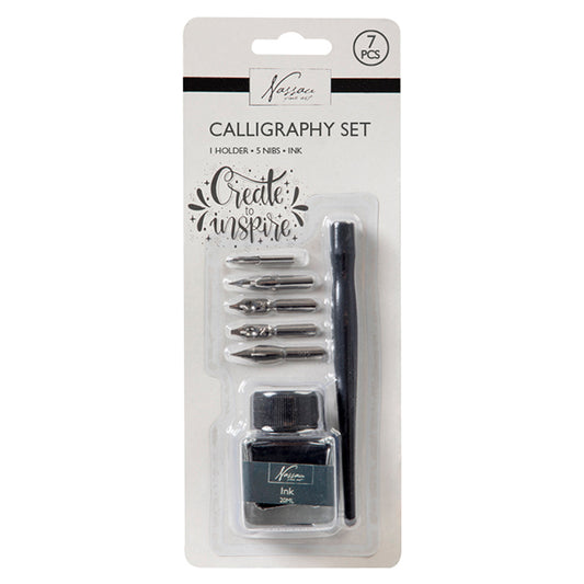 SET DE CALLIGRAPHIE, 7 PIÈCES 🔶