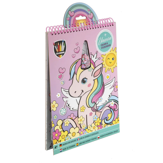 EINHORN MALBUCH & AUFKLEBER 🔶