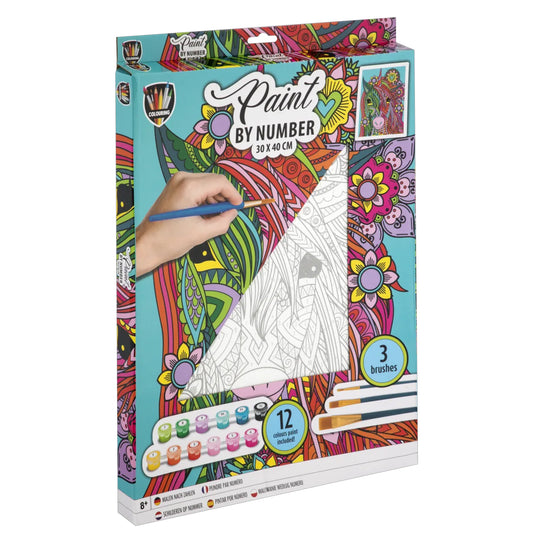 KIT PEINTURE SUR TOILE LICORNE 🔶