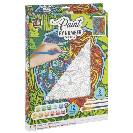 KIT PEINTURE SUR TOILE LION 🔶