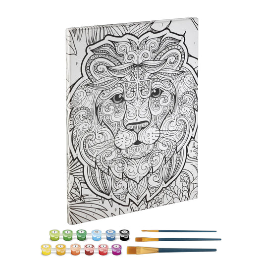 KIT PEINTURE SUR TOILE LION 🔶