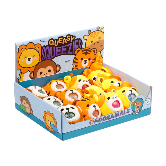 QUEASY SQUEEZIES ANIMAUX DU ZOO - ASSORTIS 🔶