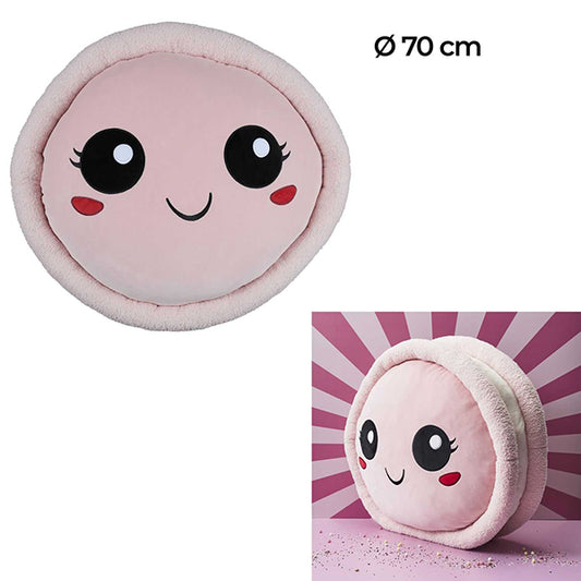 MACARON EN PELUCHE KAWAII – 70 CM 🔶