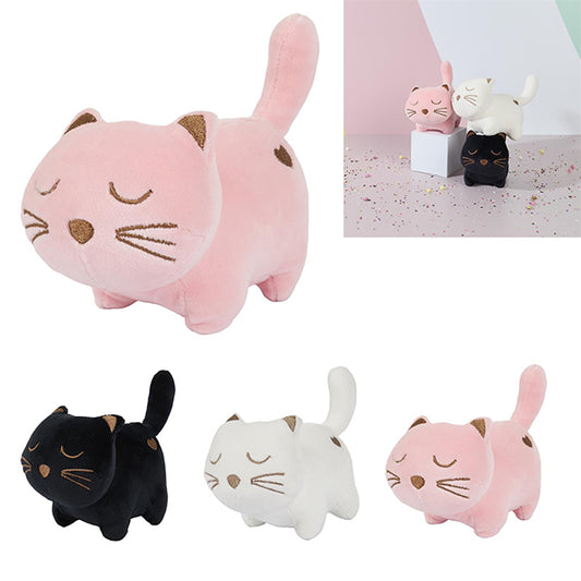 CHAT EN PELUCHE KAWAII – 13 CM – ASSORTI 🔶