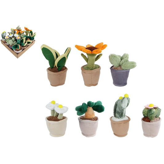 PELUCHE PLANTE – 12–17 CM ASSORTIS 🔶