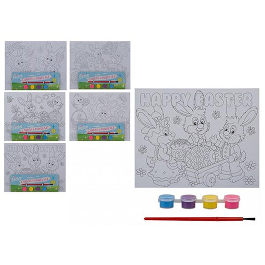 LOT DE TOILES À PEINDRE PÂQUES ASSORTIES 🔶