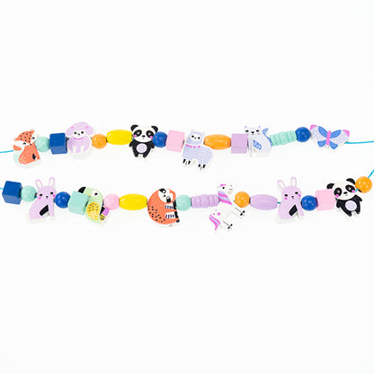 LOT DE PERLES EN BOIS EN FORME DE LICORNE 🔶