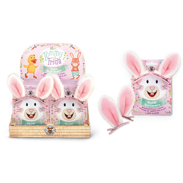 PINCES À CHEVEUX OREILLES DE LAPIN LOT DE 2 🔶
