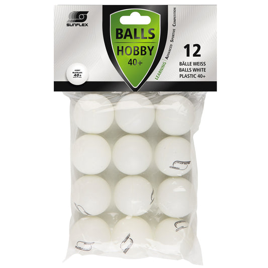 12 BALLES DE TENNIS DE TABLE BLANCHES 🔶
