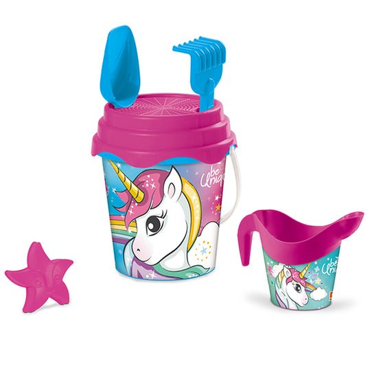 ENSEMBLE PELLE SEAU DE PLAGE LICORNE 17CM 🔶