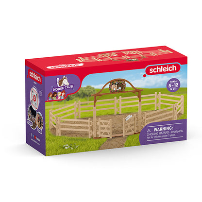 PADDOCK POUR CHEVAUX AVEC BARRIÈRE D'ENTRÉE - SCHLEICH 🔶