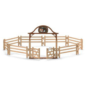 PADDOCK POUR CHEVAUX AVEC BARRIÈRE D'ENTRÉE - SCHLEICH 🔶