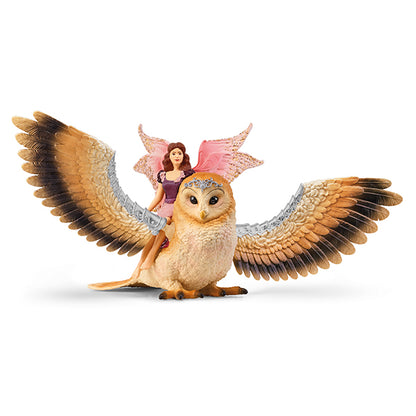 ELFE BAYALA SUR HIBOU PAILLETÉ - SCHLEICH 🔶