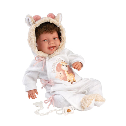 TALA PUPPE MIT LOCKEN 44CM