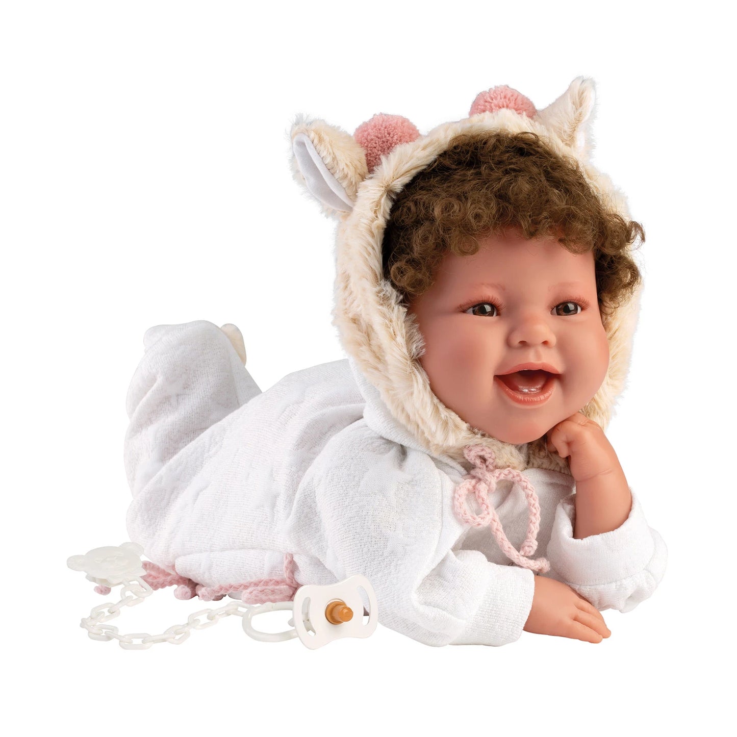 TALA PUPPE MIT LOCKEN 44CM