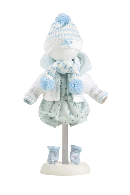 BLAU-WEISSER OUTFIT, 38 CM