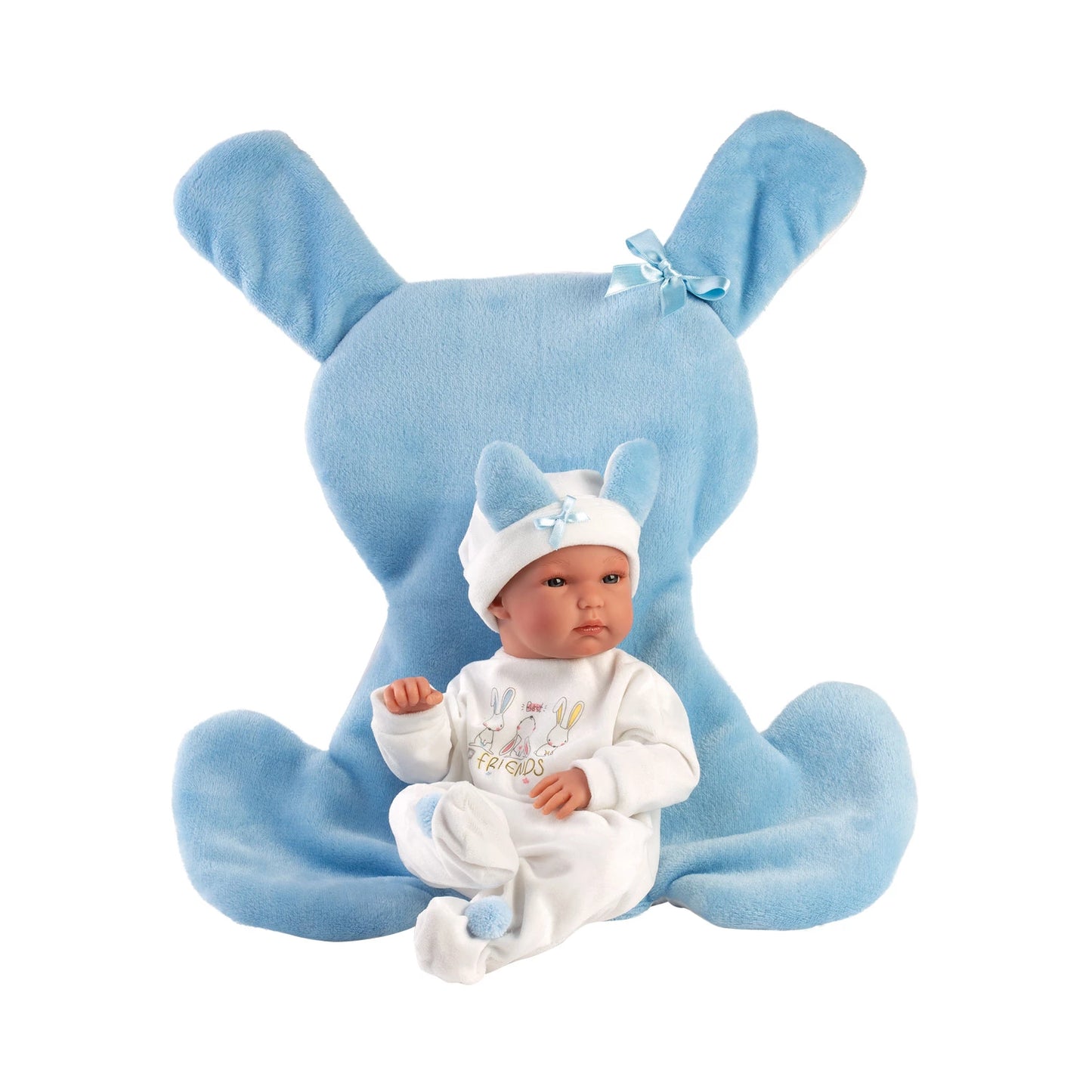 KINDERDECKE BLAU MIT HASE 35CM