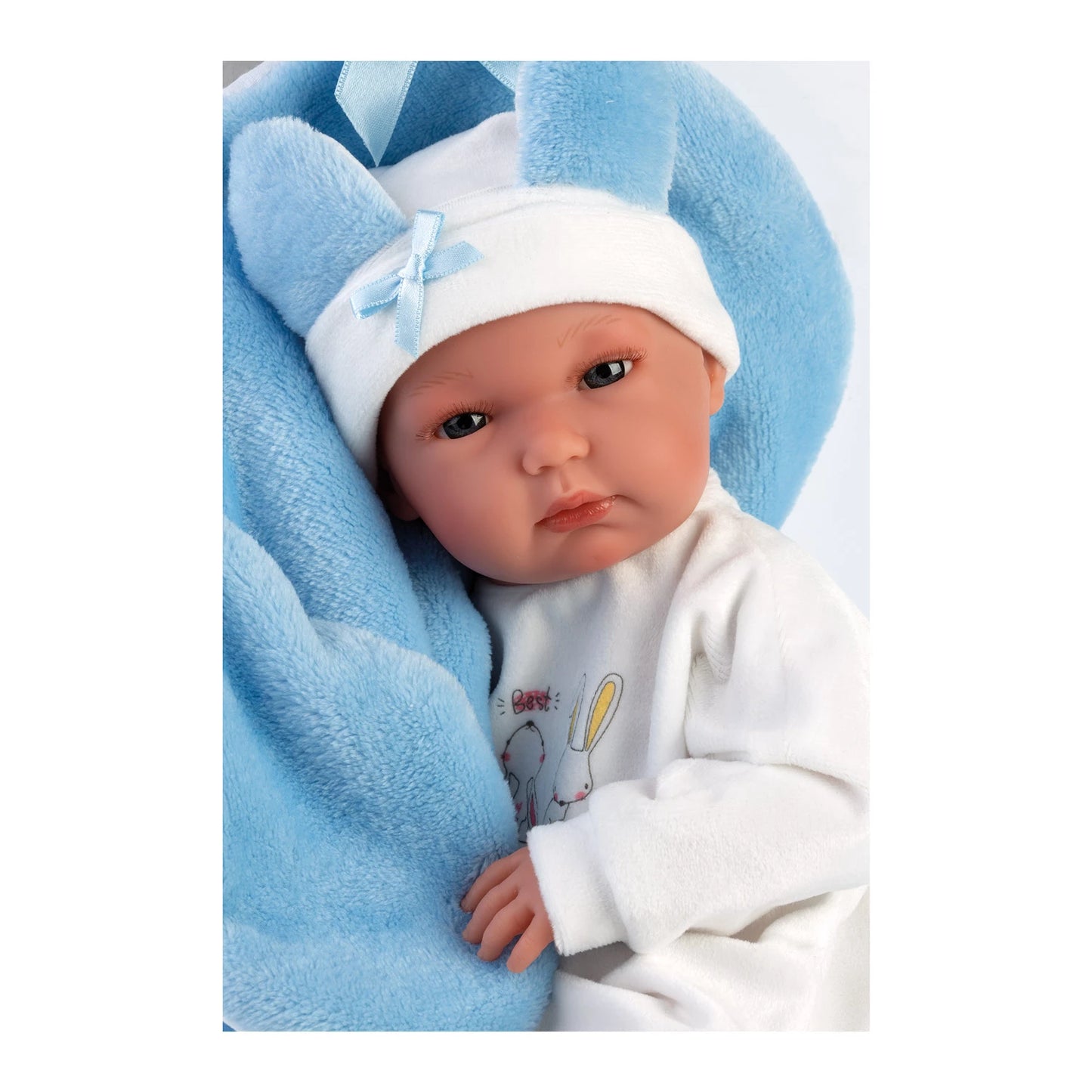 KINDERDECKE BLAU MIT HASE 35CM