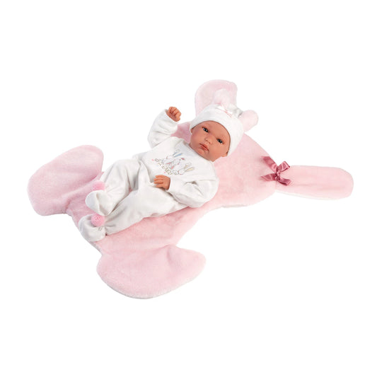 ROSANE BABYDECKE MIT HÄSCHEN 35CM
