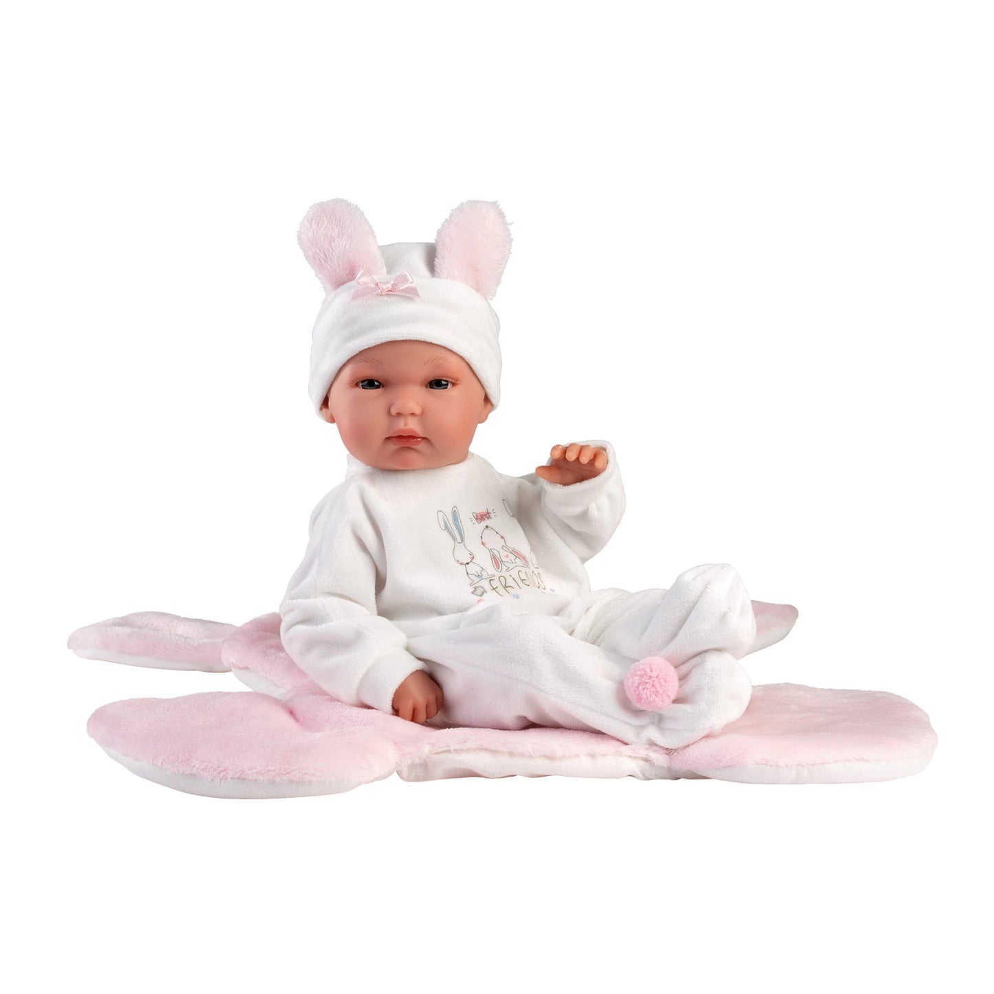 ROSANE BABYDECKE MIT HÄSCHEN 35CM
