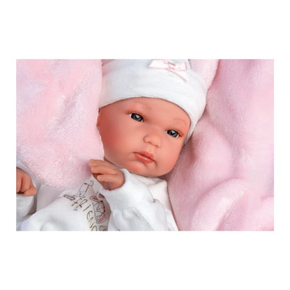 ROSANE BABYDECKE MIT HÄSCHEN 35CM