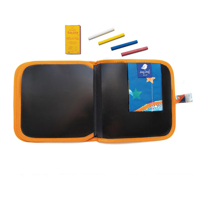 ZEICHENBUCH-SET MIT BUNTSTIFTEN, 4 PASTELLE, DINOSAURIER