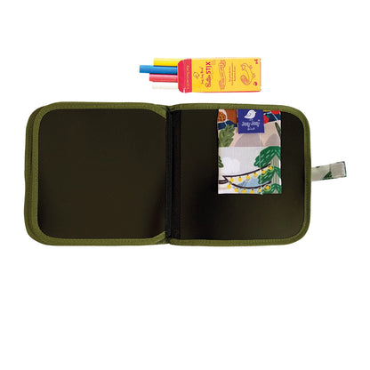ZEICHENBUCH-SET MIT 4 CAMPING-KREIDEN