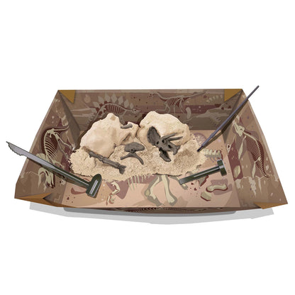 SET DI SCAVI PER DINOSAURI TRICERATOPO