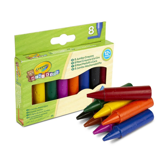 8 PASTELLI A CERA JUMBO