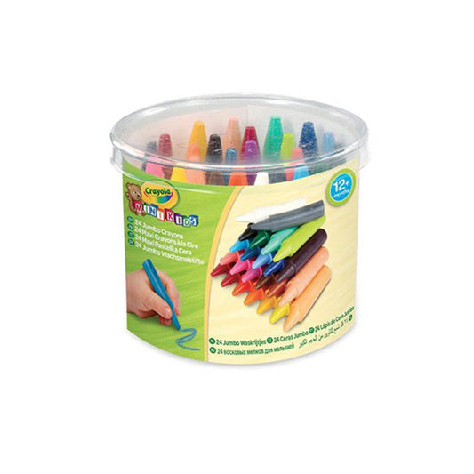 24 PASTELLI A CERA JUMBO
