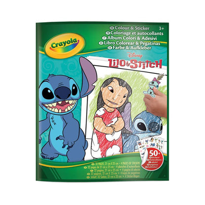 LIBRO DA COLORARE E ADESIVI DI LILO & STITCH