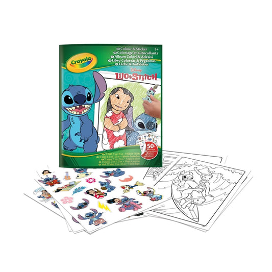 LIBRO DA COLORARE E ADESIVI DI LILO & STITCH