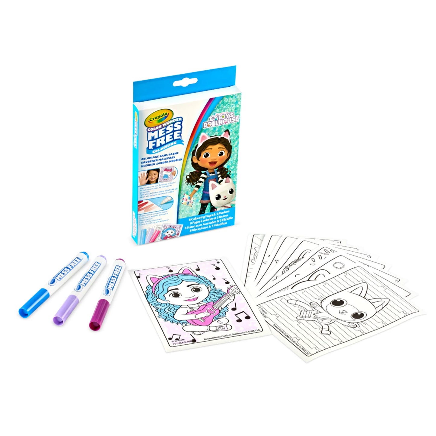 COLOR WONDER PAINTING FUN MINI GABBY'S DOLLHOUSE
