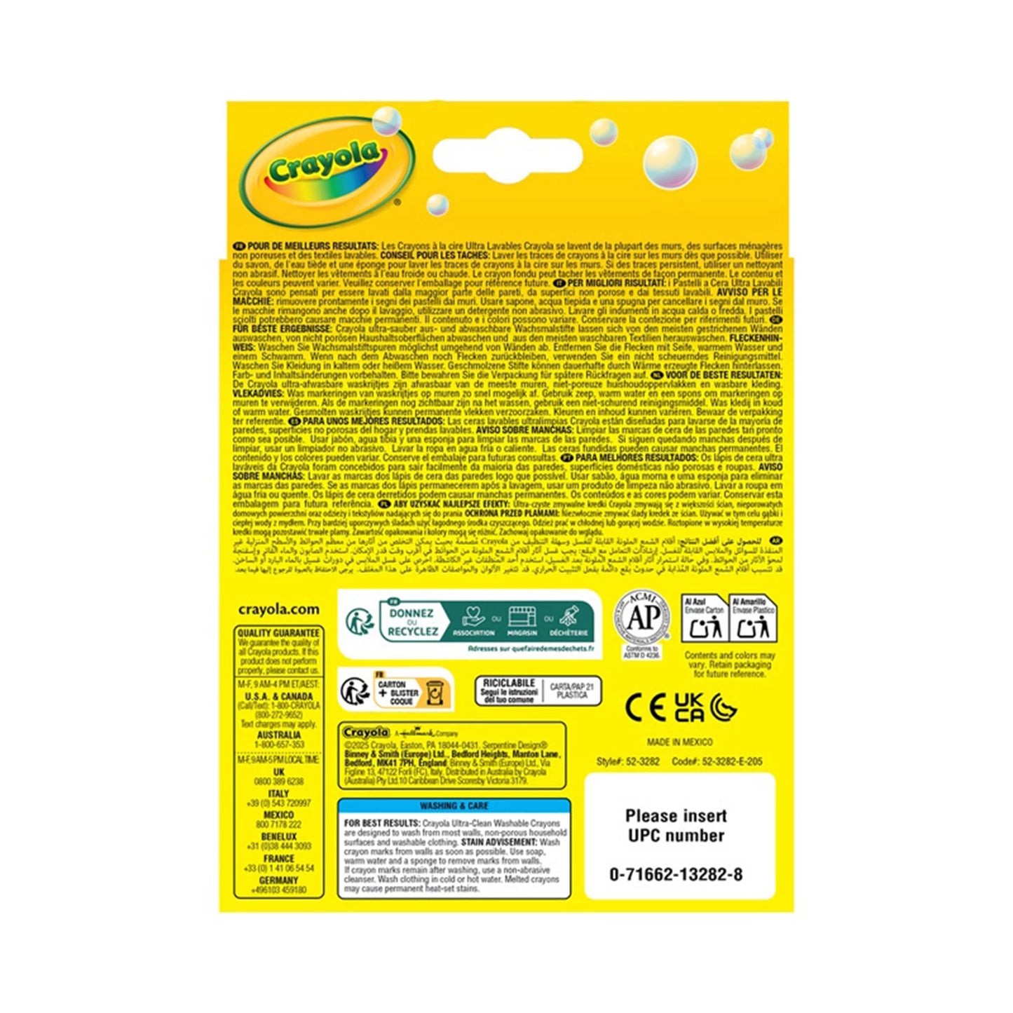 8 MAXI PASTELLI A CERA ULTRA CLEAN