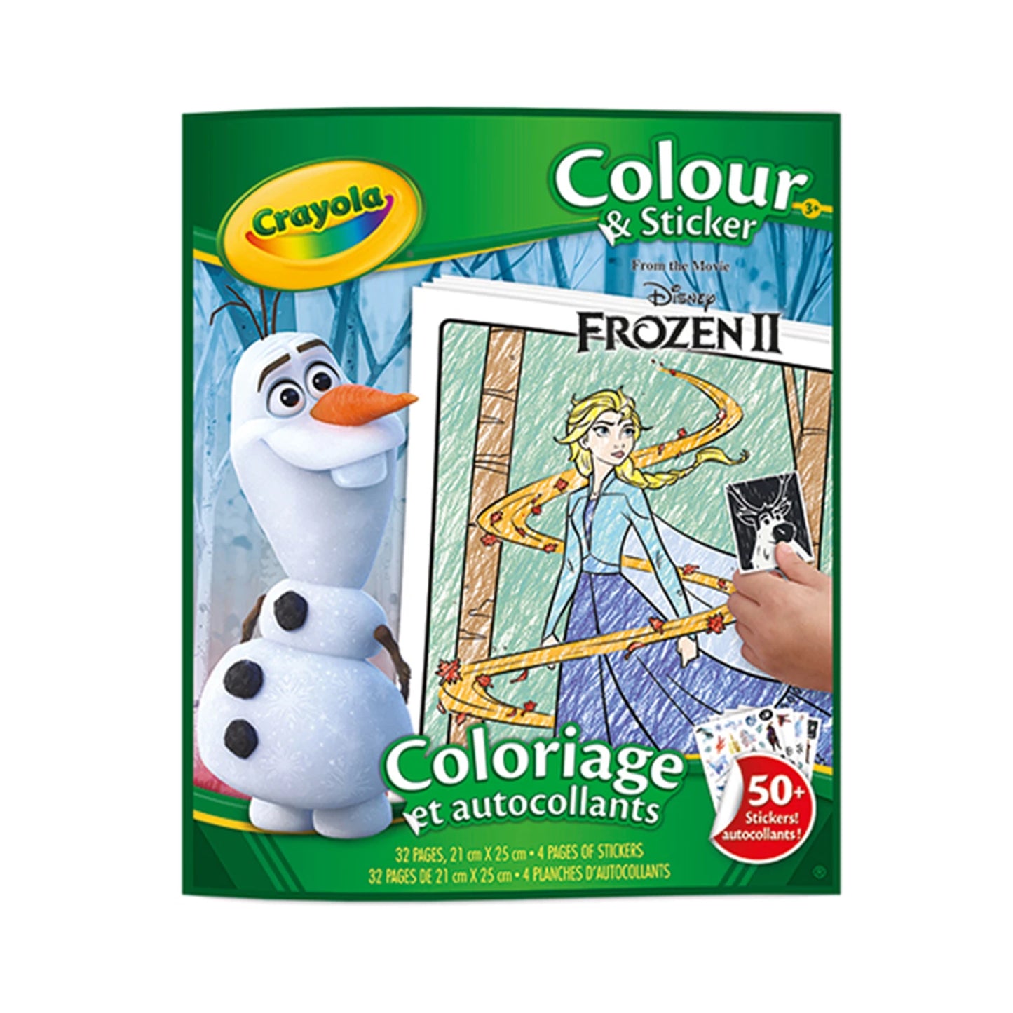LIBRO DA COLORARE E ADESIVI DISNEY FROZEN