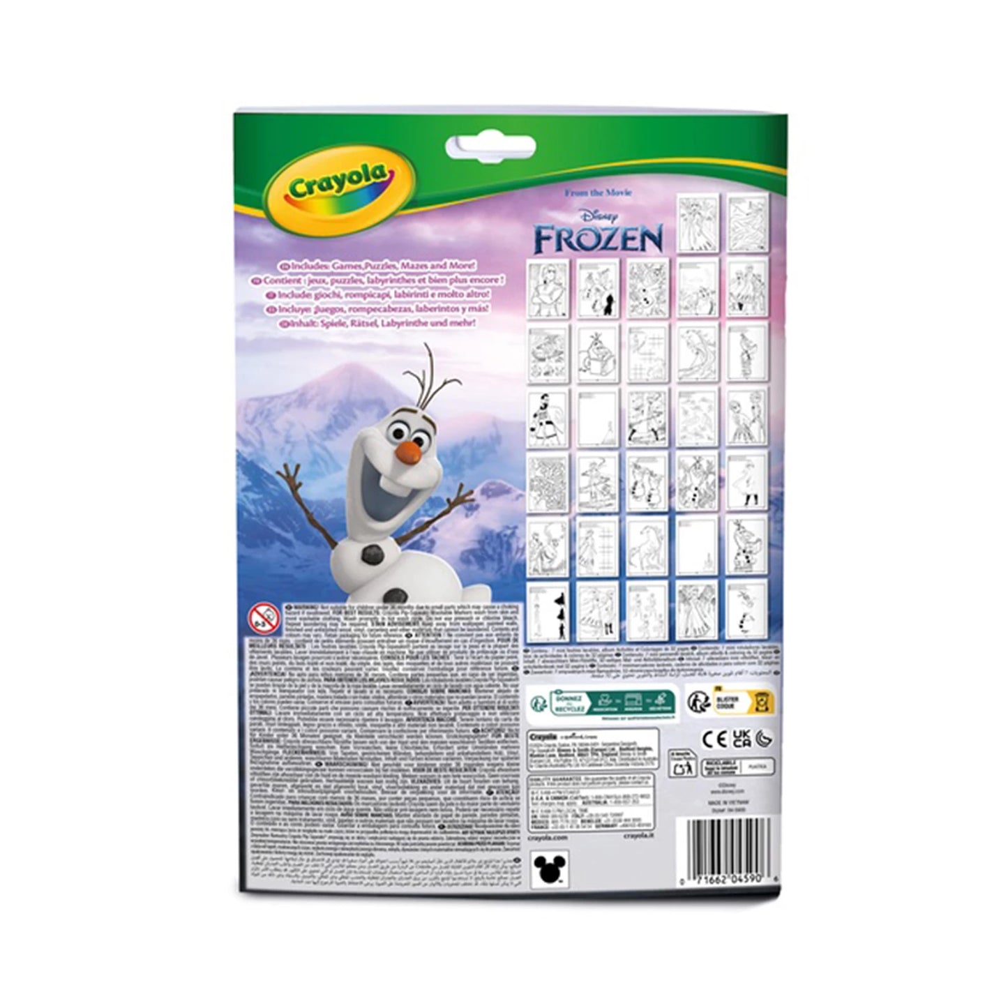 LIBRO DA COLORARE E ATTIVITÀ DISNEY FROZEN
