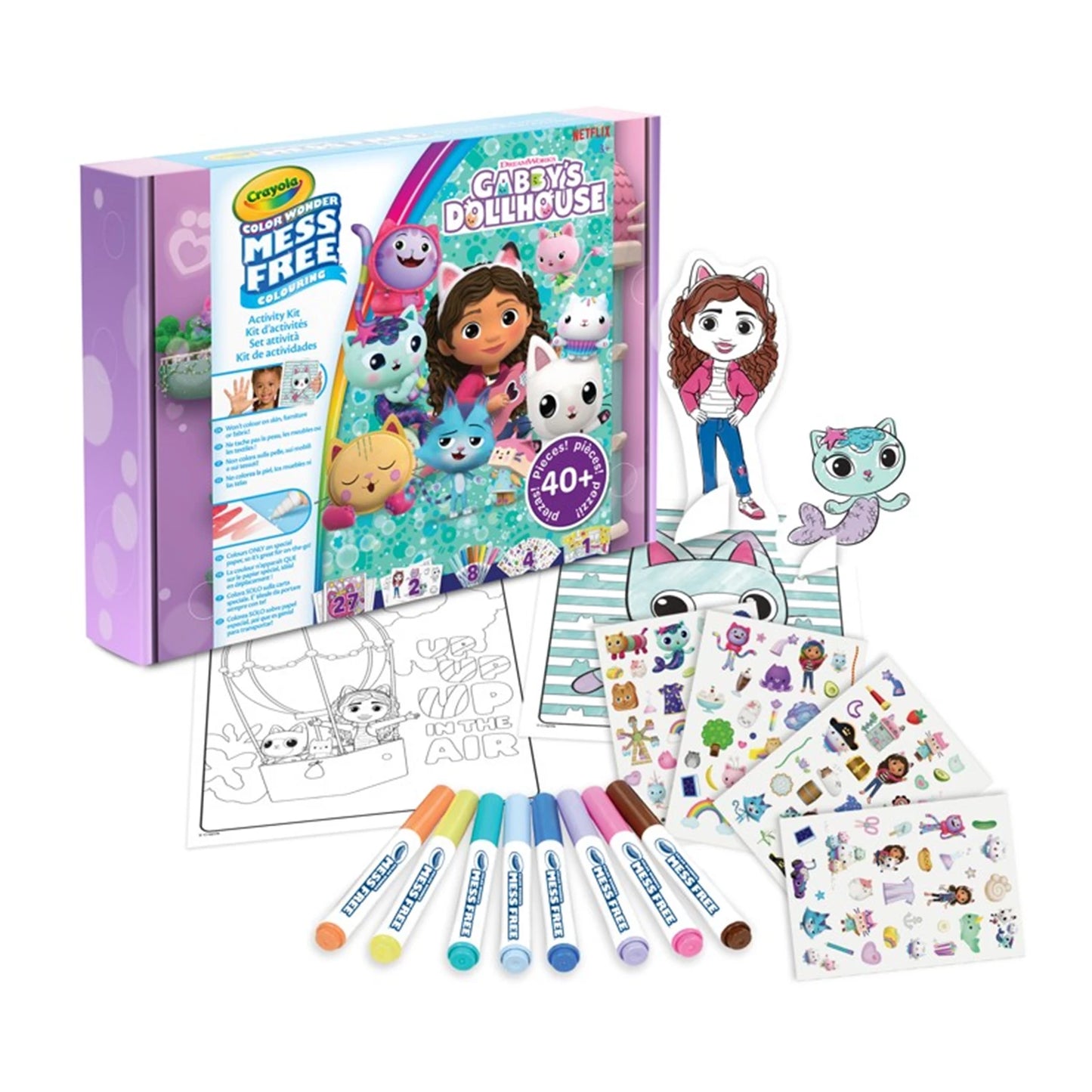 SET DI ATTIVITÀ COLOR WONDER: LA CASA DELLE BAMBOLE DI GABBY