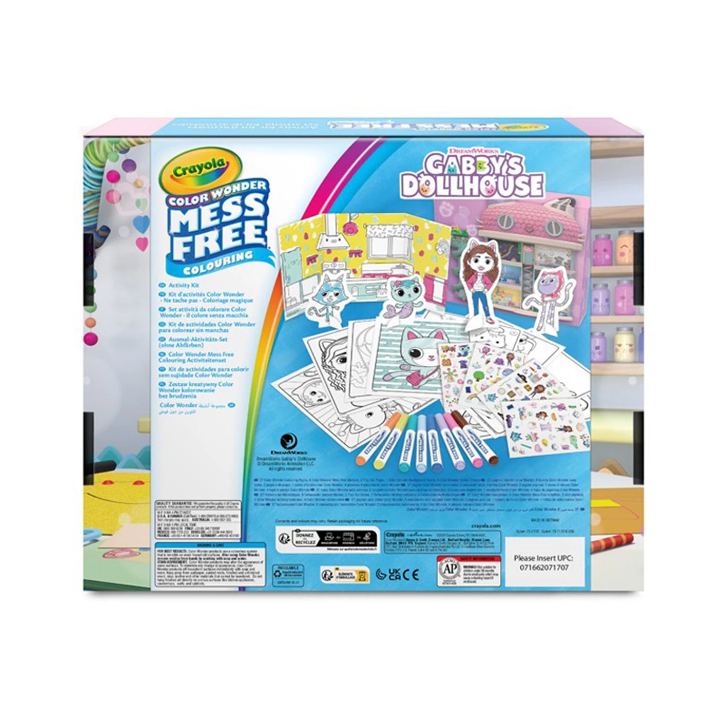 SET DI ATTIVITÀ COLOR WONDER: LA CASA DELLE BAMBOLE DI GABBY