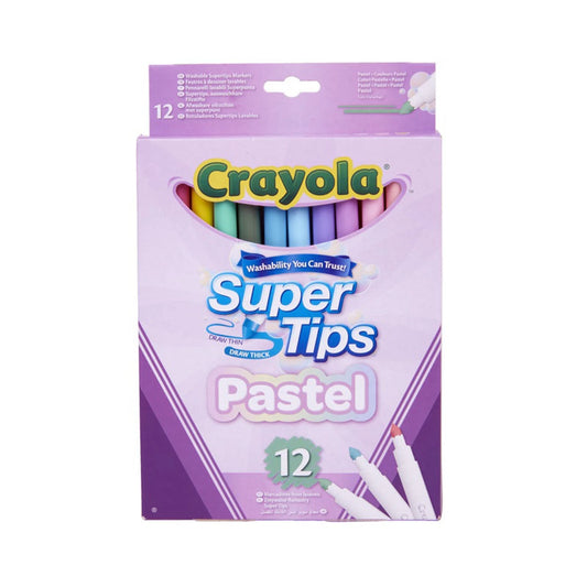 12 SUPERTIPS PENNARELLI PASTELLO