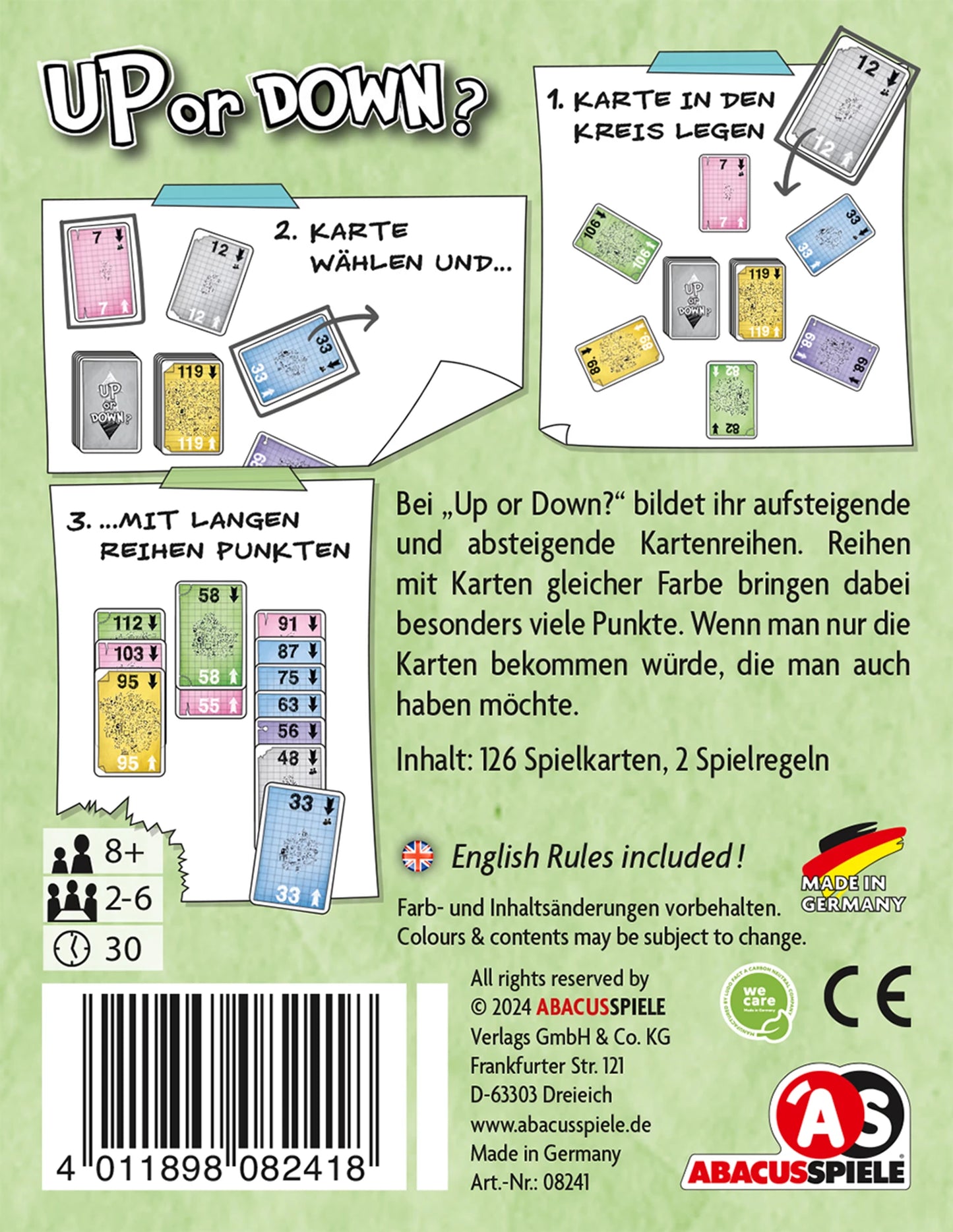 HOCH ODER RUNTER? (D)
