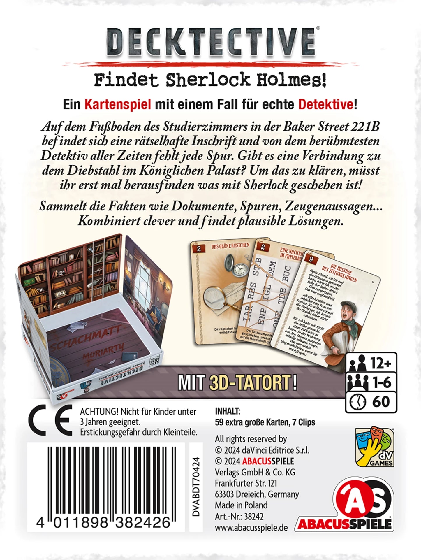 DECKTECTIVE - AUF DER SUCHE NACH SHERLOCK HOLMES (D)