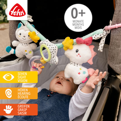 KINDERWAGENKETTE EINHORN UND KATZE 🔶
