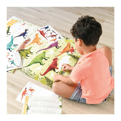 POSTER DIDATTICO ADESIVO DINOSAURI