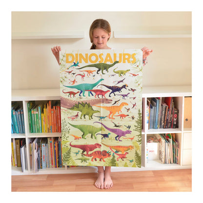 POSTER DIDATTICO ADESIVO DINOSAURI