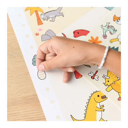 Kreativer Klebeposter Dinosaurier
