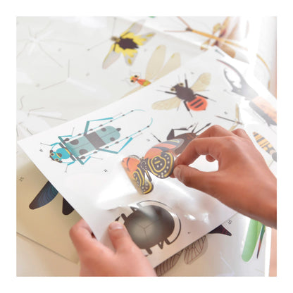 POSTER DIDATTICO CON ADESIVI SUGLI INSETTI