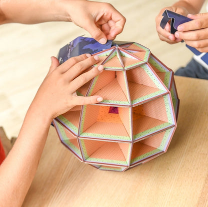 MON GLOBE TERRESTRE DIY, LA TERRE LA NUIT