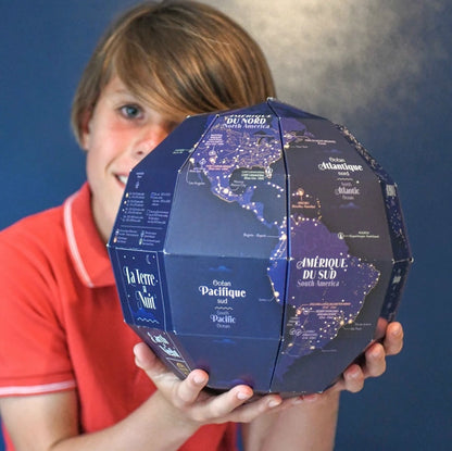 MON GLOBE TERRESTRE DIY, LA TERRE LA NUIT