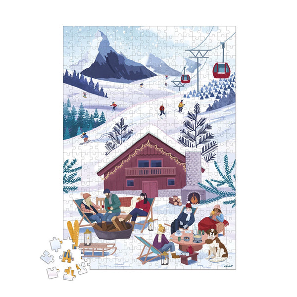 PUZZLE HIVERNAL EN MONTAGNE 🔶